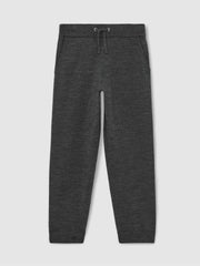 3-9 yrs Merino Wool Cuffed Joggers Derby Grey Melange | Children & Baby