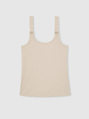 Stretch-Cotton D-Ring Strap Vest Neutral | Women