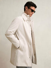 Hybrid Removable Funnel Neck Overcoat Light Stone | Men