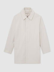 Hybrid Removable Funnel Neck Overcoat Light Stone | Men