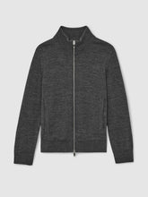 13-14 yrs Merino Wool-Blend Zip-Through Cardigan Derby Grey Melange | Children & Baby