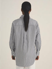| Les 100 Ciels Stripe Shirt White/Navy | Women