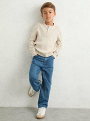 9-13 yrs Straight-Leg Carpenter Jeans Mid Blue | Children & Baby