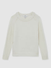 13-14 yrs Wool-Cashmere Reverse-Seam Jumper Off White | Children & Baby