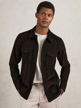 Cotton Corduroy Twin-Pocket Overshirt Brown | Men