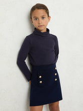 3-9 yrs Cotton-Jersey Roll-Neck Top with Stretch Navy | Children & Baby
