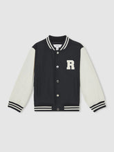 13-14 yrs Colour-Block Varsity Bomber Jacket Navy/ Off White | Children & Baby