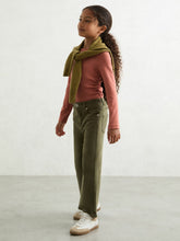 9-13 yrs Cotton Ruched Long-Sleeve T-Shirt with Stretch Rose | Children & Baby