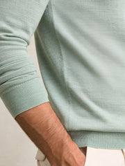 Merino Wool Half-Zip Jumper | Men