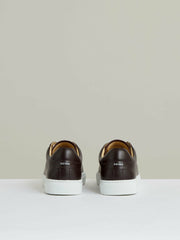 Leather Low-Top Trainers Plum Purple | Men
