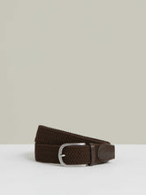 Basket Weave Belt Dark Brown | Men
