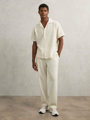Panelled Running Trainers Off White/Stone | Men