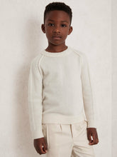 9-13 yrs Wool-Cashmere Reverse-Seam Jumper Off White | Children & Baby