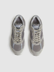 Panelled Running Trainers Grey | Men