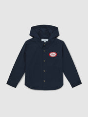 Cotton Removable-Hood Motor Cars Jacket Navy | Children & Baby