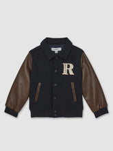 13-14 yrs Motor Cars Press-Stud Bomber Jacket Navy/Brown | Children & Baby