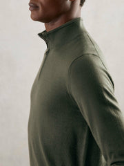 Merino Wool Half-Zip Jumper | Men