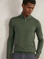 Merino Wool Half-Zip Jumper | Men