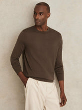 Merino-Wool Crew-Neck Jumper Chocolate Brown | Men