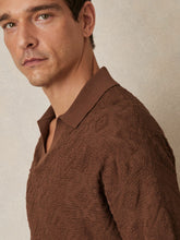 Jacquard Loop-Stitch Polo Shirt Tobacco | Men