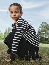 3-9 yrs Button-Detail Stripe Knitted Dress Navy/White | Children & Baby