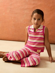 4-9 yrs SmileyWorld Stripe Knit Trousers Pink | Children & Baby
