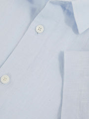 3-9 yrs Short Sleeve Linen Shirt Pale Blue | Children & Baby