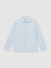 13-14 yrs Linen Cutaway Collar Shirt Pale Blue | Children & Baby