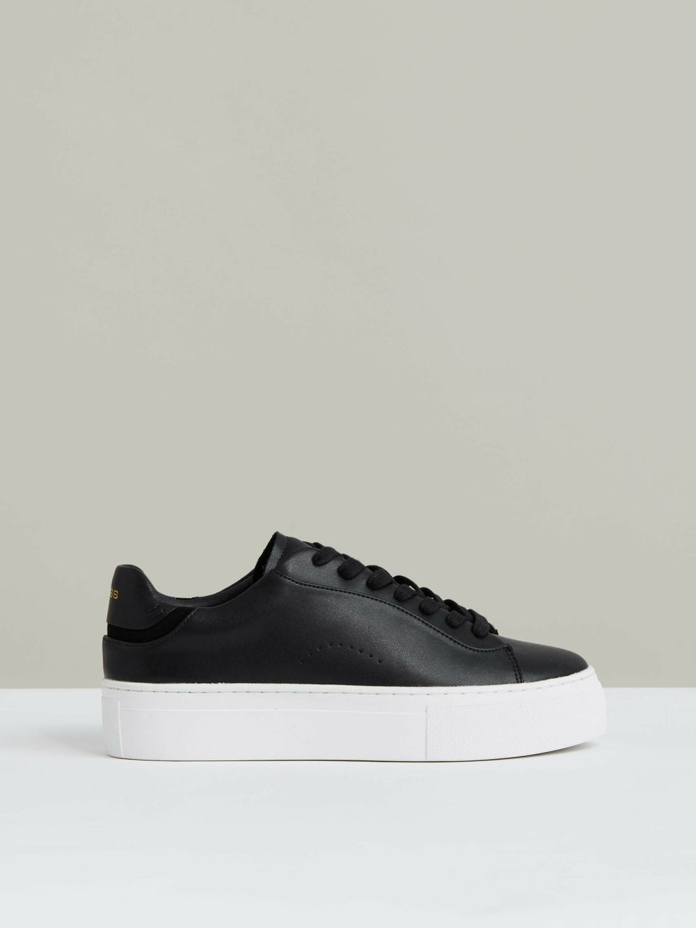 Leather Low-Top Trainers Black | Women