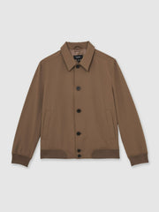 Technical Button Through Jacket Chestnut Brown | Men