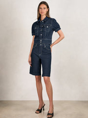 Paige Denim Bermuda Shorts Navy | Women