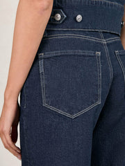 Paige Denim Bermuda Shorts Navy | Women
