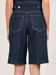 Paige Denim Bermuda Shorts Navy | Women