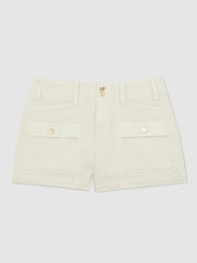 Paige Cargo Shorts Cream | Women
