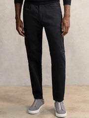 Cotton-Lyocell Cargo Trousers Navy | Men