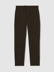 Slim-Fit Internal-Drawstring Trousers Brown | Men