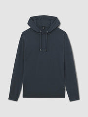 Merino Wool Drawstring Hoodie Midnight Navy | Men