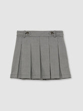 Houndstooth Check Pleated Skirt Black/White | Children & Baby
