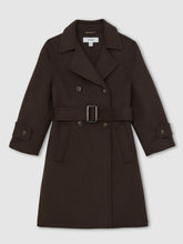 13-14 yrs Double-Breasted Blindseam Wool-Blend Coat Chocolate Brown | Children & Baby