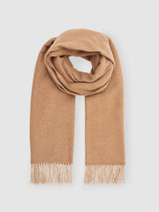 Wool-Cashmere Scarf Taupe | Women