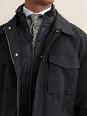 Removable-Gilet Safari Jacket Navy | Men
