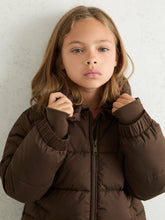 9-13 yrs Short Hooded Puffer Coat Chocolate | Children & Baby