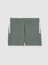 9-12 yrs Tipped Knit Stitch-Detail Shorts Dark Sage Green | Children & Baby