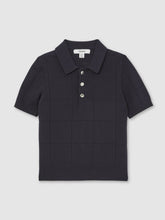 13-14 yrs Stitch-Detail Press-Stud Polo Shirt Navy Blue | Children & Baby