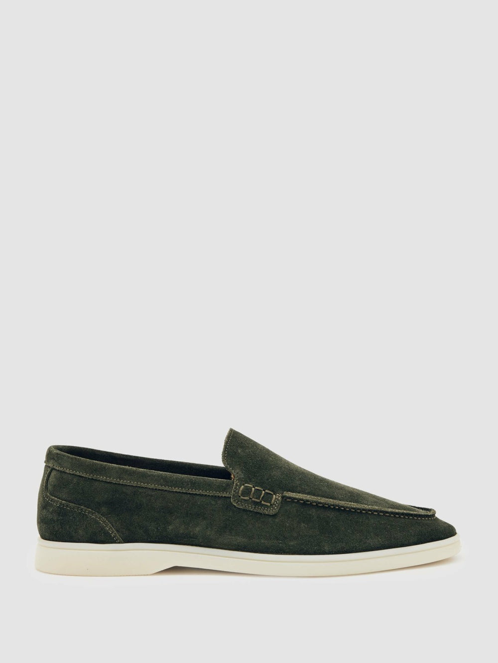 Suede Slip-On Loafers Forest Green | Men