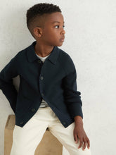 9-13 yrs Button-Through Knitted Cardigan Navy | Children & Baby