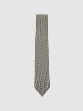 Silk Geometric-Print Tie Chocolate Brown Multi | Men