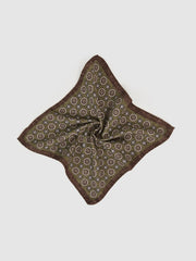 Silk Medallion Paisley Pocket Square Sage | Men