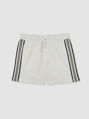 9-13 yrs Side Stripe Textured Shorts White | Children & Baby