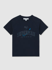 9-13 yrs Superman Raglan Logo T-Shirt Navy Blue | Children & Baby